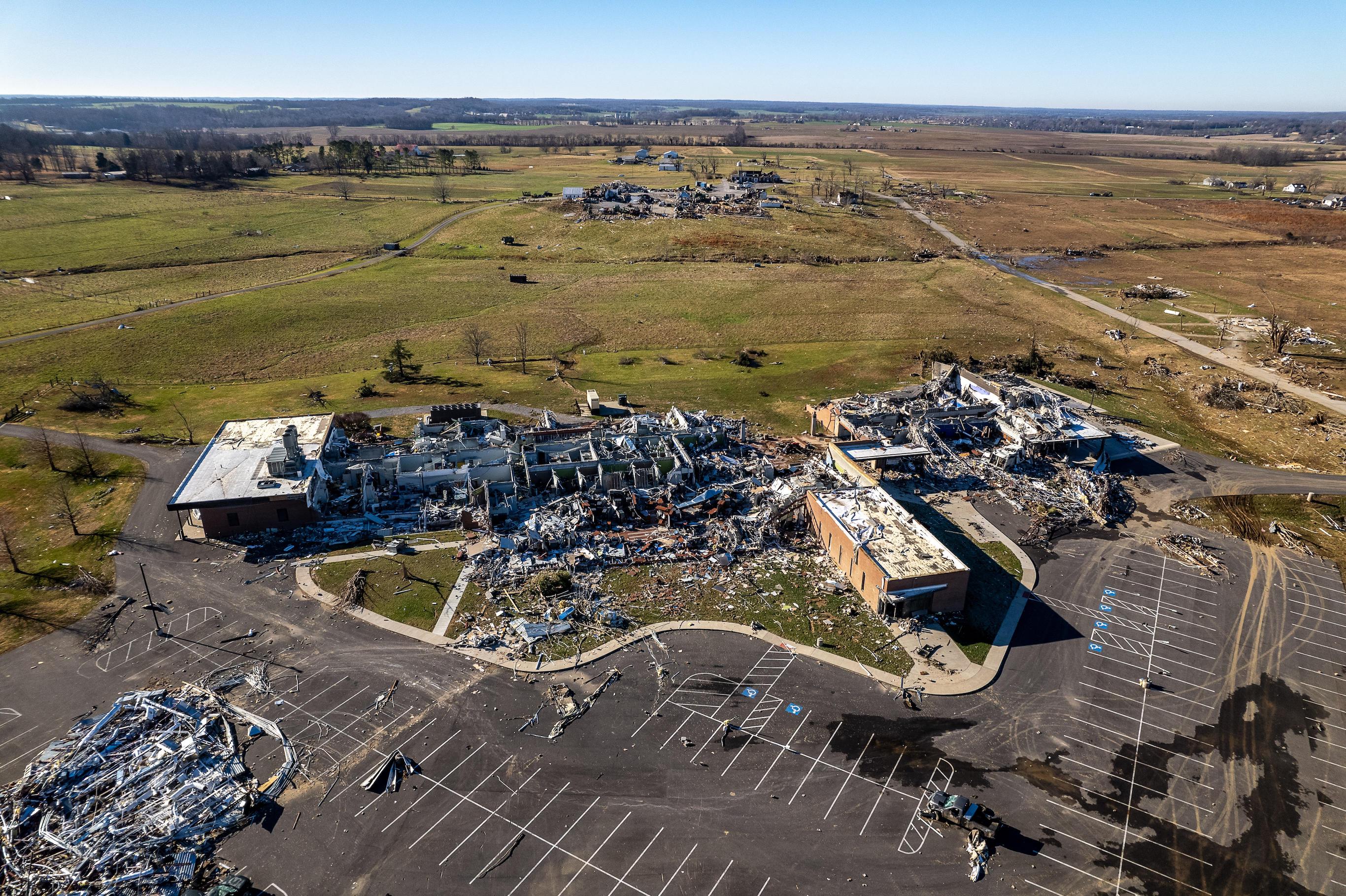 grain and forage building tornado damage